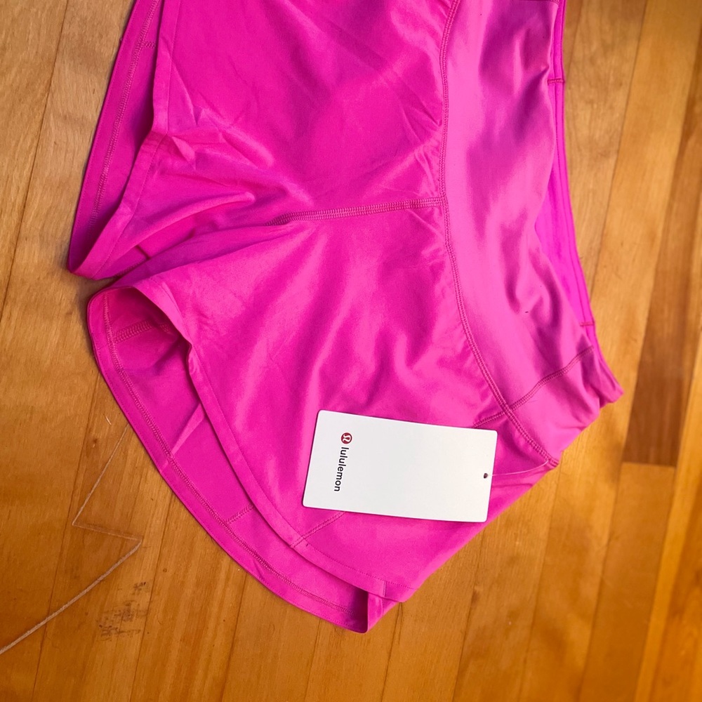 Lululemon pow pink speedup shorts